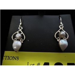 New drop-style pearl earrings
