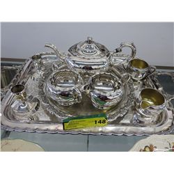 9 pieces of silver plate