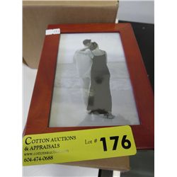 Wood framed picture album - new