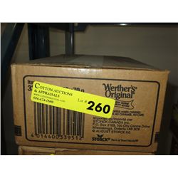 Case of Werther's Original candies
