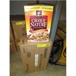 Case of Quaker Harvest Crunch cereal
