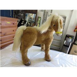 Plush mechanical horse - battery operated`
