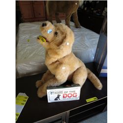 Plush mechanical dog - battery operated