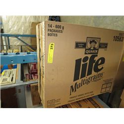 Case of Quaker Life cereal