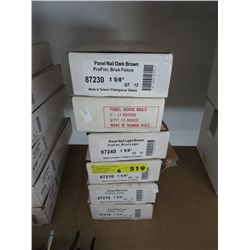 6 x boxes of white panel nails