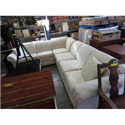 Sectional couch, upholstered 6' x 10'