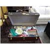 Image 1 : Metal trunk and contents