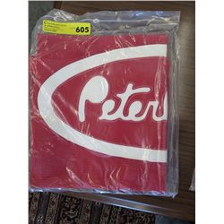 Truck bra for Peterbilt extended hood - red