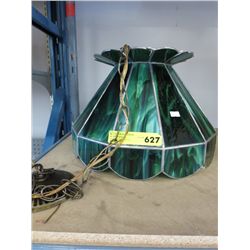 Stained glass style hanging lamp