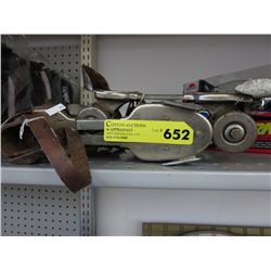 2 pairs of vintage roller skates