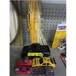 Vintage Strombecker slot car & rails