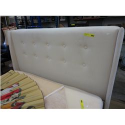 Queen size fabric covered headboard