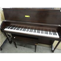 Lewis steel back piano & stool