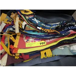 Large lot of vintage pennants