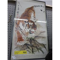 Framed tiger picture