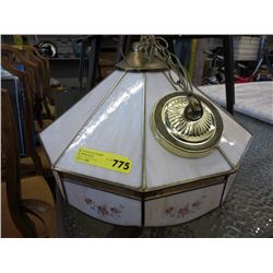 One shade chandelier style light 22" dia.