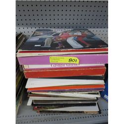 Stack of record albums