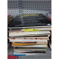 Stack of record albums