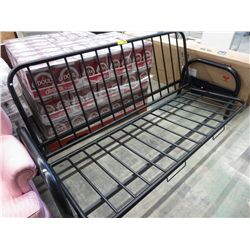 Black metal futon frame - new