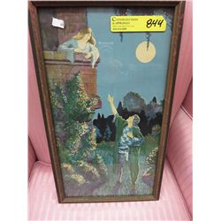 Vintage framed print