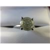 Image 1 : 14 kt white gold diamond solitaire