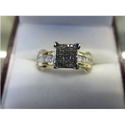14 k gold & diamond ring