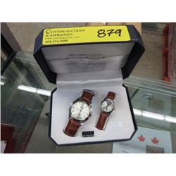 Men's and ladies watch gift set