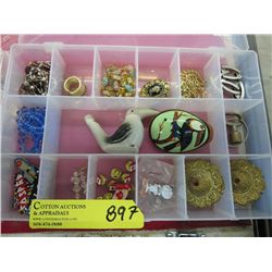 Jewelry, pins and stone whistles