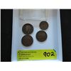 Image 1 : 4 British coins, 1919 - 1955