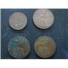 Image 3 : 4 British coins, 1919 - 1955
