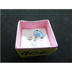 Opal ring set in sterling silver