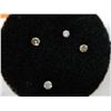 Image 1 : Four single round cut genuine diamonds