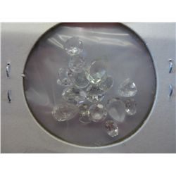 White topaz, 16 assorted sizes & cuts
