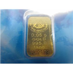 4 x .999 gold bullion bars