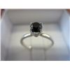 Image 1 : .50 carat genuine black diamond solitaire ring