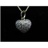 Image 1 : 14KT solid gold pendant set with 26 diamonds