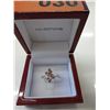 Image 2 : Genuine rare red diamond cocktail ring in silver