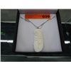Image 2 : Buffalo bone sterling silver native necklace