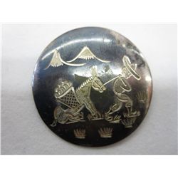 Antique sterling silver Taxco pendant/pin
