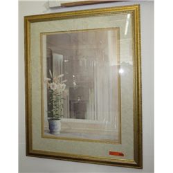 Well-framed decorative print