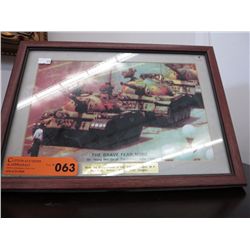 Framed print "The Brave Fear None"
