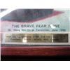Image 2 : Framed print "The Brave Fear None"