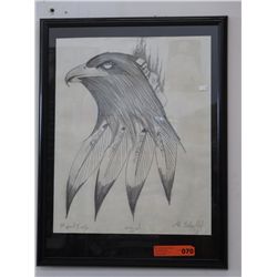 Original pencil drawing "Spirit Eagle"