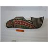 Image 1 : Native carved salmon, wall plaque