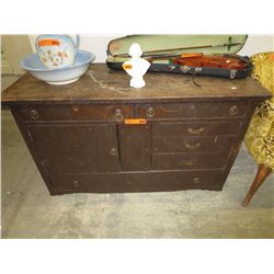 Turn of the century side board 4'L x 20"D x 27" T