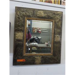 Wood framed mirror. 26" x 30"