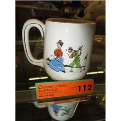 Rare Royal Winton golf mug