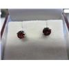 Image 1 : New garnet stud earrings