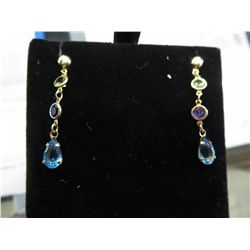 New drop-style multi-gem earrings