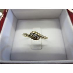 Trinity style diamond ring